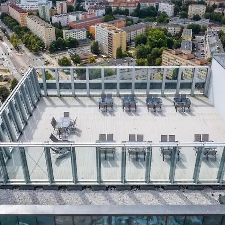 Hanza Tower Panoramic 20 & Pool & Jacussi & Sauna Lejlighed